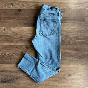 Citizen of Humanity Black Rocket Crop Midrise Skinny